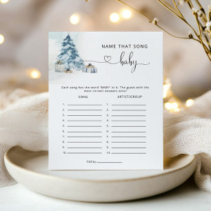 Pin d'hiver Nom de la chanson jeu de baby shower
