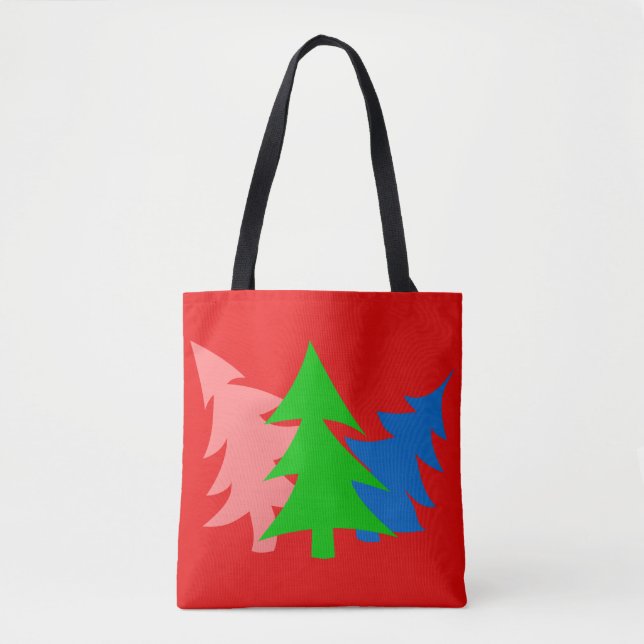 Pin rose bleu vert Sac fourre-tout rouge (Devant)