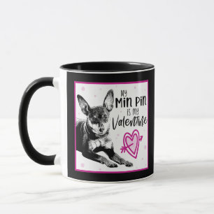 Pin rose noir Valentine Mug