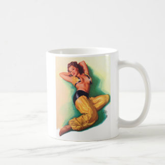 Pin Up Girl Art Vintage Café Mug