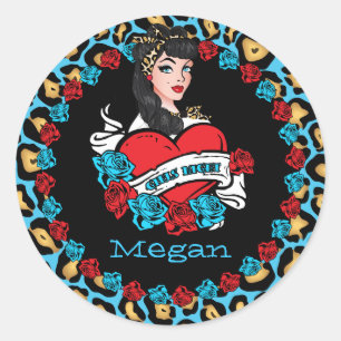 Pin-up Girl, Rock-a-Billy, Stickers Party