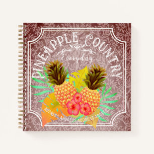 Pinaphe Brown Avec Carnet Cadre