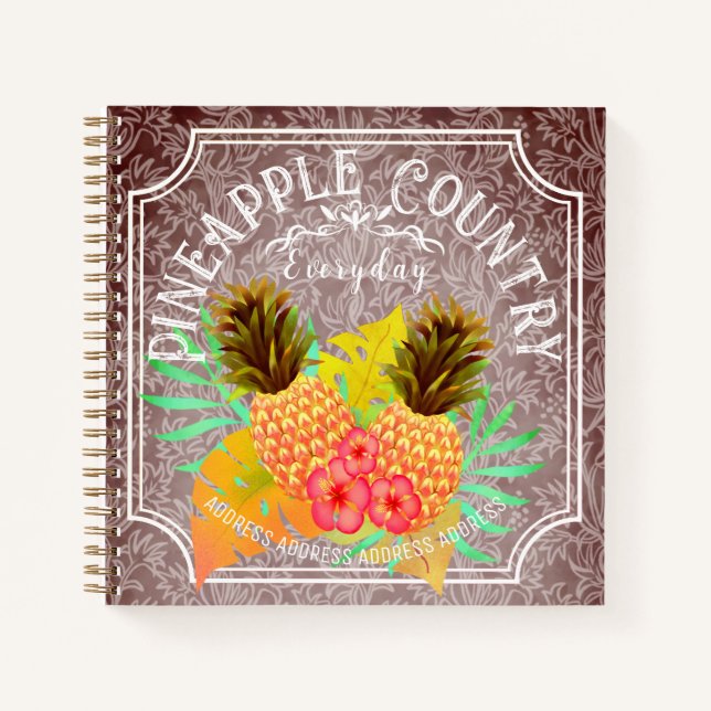 Pinaphe Brown Avec Carnet Cadre (Devant)