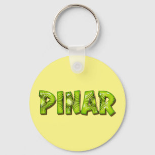 Pinar Name Kiwi Design Porte-clés