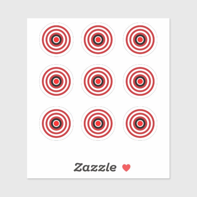 Pinball Machine TZ Bullseye Design Sticker cible (Feuille)