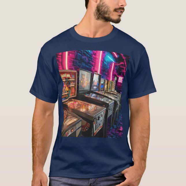 Pinball Machines dans un T-shirt de rangée (Devant)