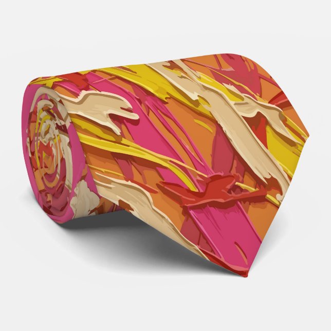 Pinceau 3D Orange Cravate (Roulé)