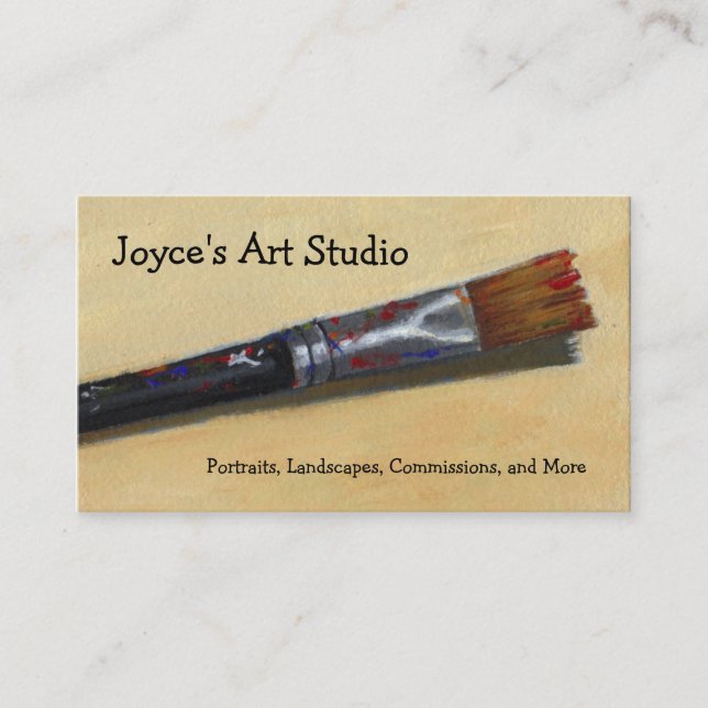 PINCEAU D'ARTISTE : CARTES DE VISITE (Devant)