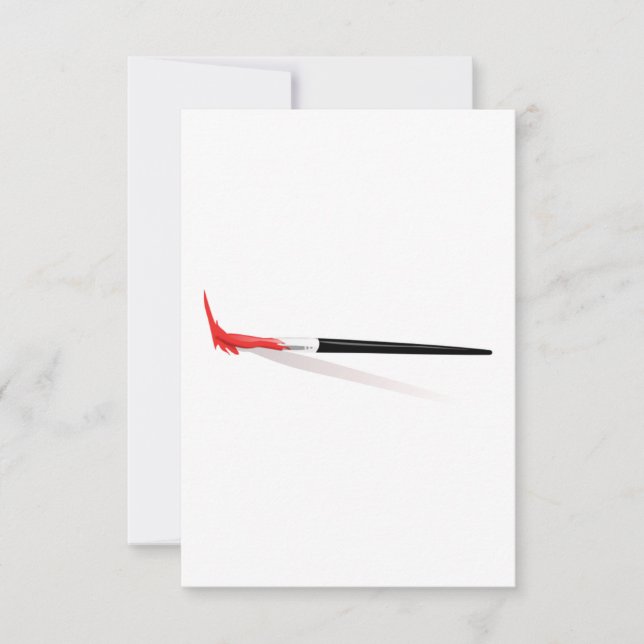 Pinceau de peinture rouge (Devant)