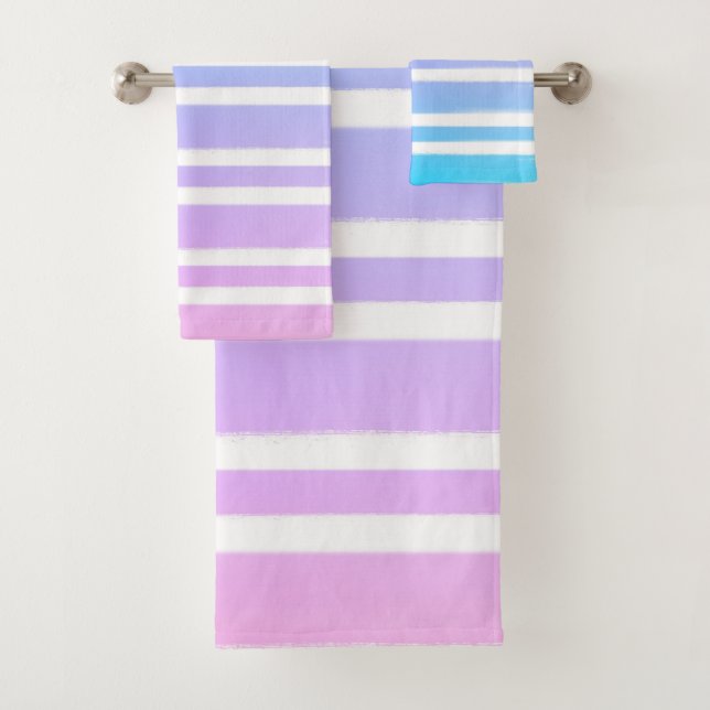 Pinceau pastel rose violet bleu  (En situation)