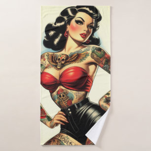 Pinceau tatoué vintage