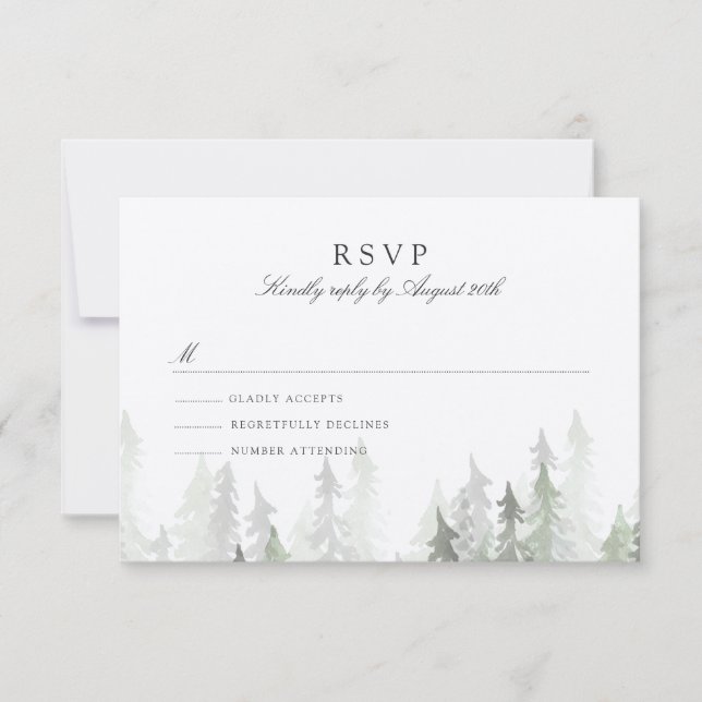 Pine Forest RSVP (Devant)