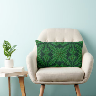Pine Mandala Forest Lumbar Coussin