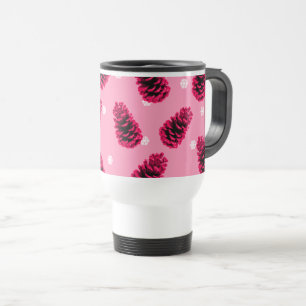 Pine rose cônes café Mug