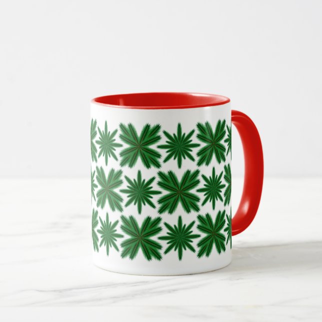 Pine Snowflakes Mug 11oz. (Devant droit)