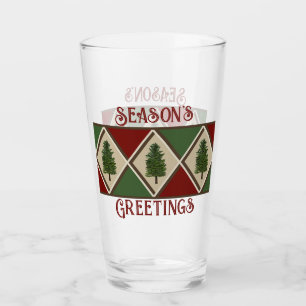 Pine Trees et Coupe en verre Arlequin