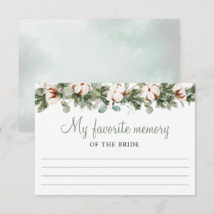 Pine Winter Fête des mariées Ma carte mémoire préf