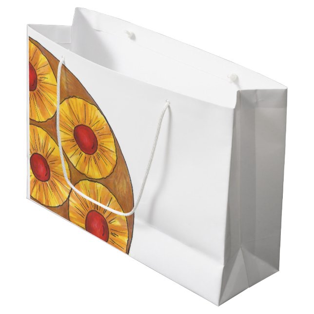 Pineappa Upside Down Cake Cherry Foodie Sac cadeau (Devant Angle)