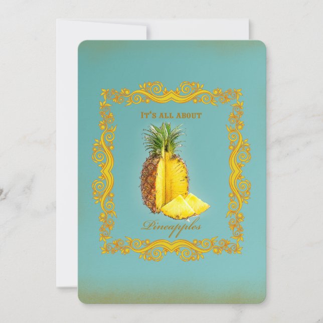 PINEAPPLE ~ Carte d'invitation (Devant)