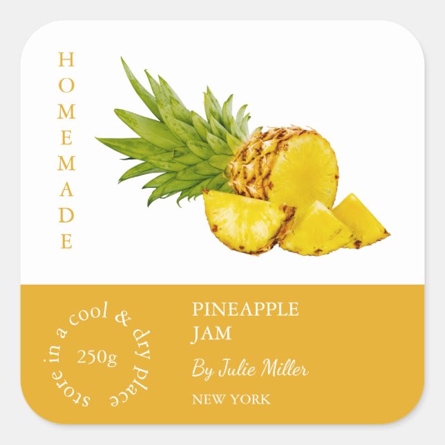 Pineappy Small Business Étiquette (Devant)