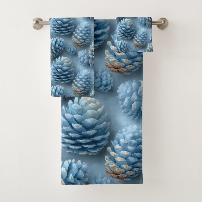 Pinecones bleus congelés (En situation)