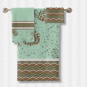 Pinecones et Cabine en pointes de Chevron
