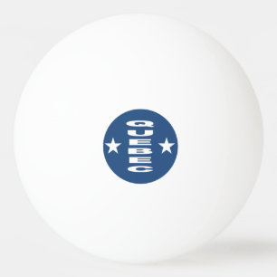 Ping Pong 3 étoiles DESIGN QUÉBEC balle blanche de ping-pong