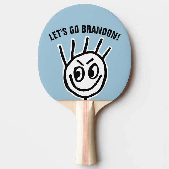 Ping Pong ALLONS BRANDON ! Raquette de ping-pong (Devant)