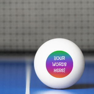 Ping Pong Arc-en-ciel - Balle à bille de bière personnalisée