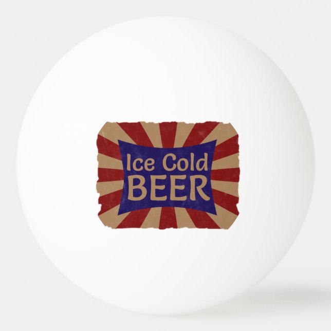 Ping Pong Balle à bascule de la bière froide glacée (Devant)