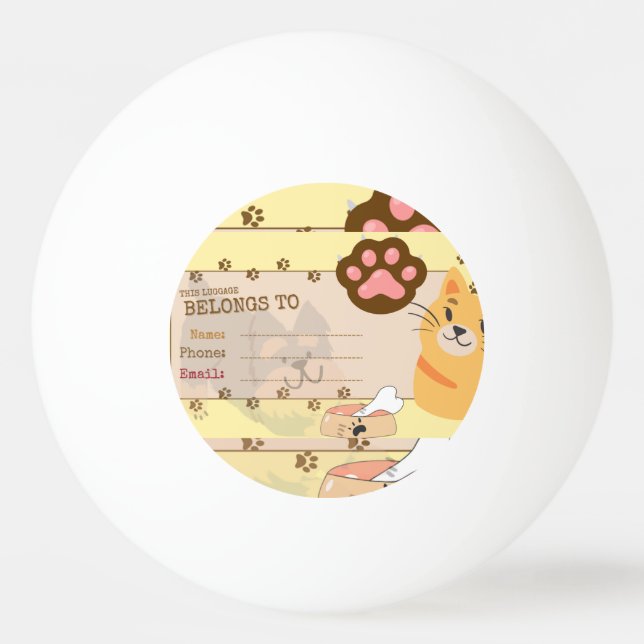 Ping Pong balle de golf (Devant)