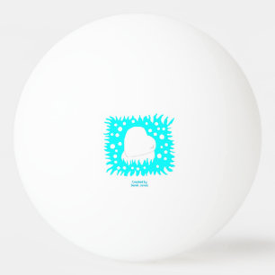 Ping Pong Balle de ping-pong à cœur de neige d'hiver