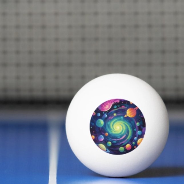 Ping Pong Balle de ping-pong à rotation planétaire (Space Ping Pong Ball – ping pong ball. 3-star balls meet the ITTF's competition specifications. )