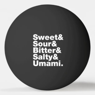 Ping Pong Balle de ping-pong aux cinq saveurs de base