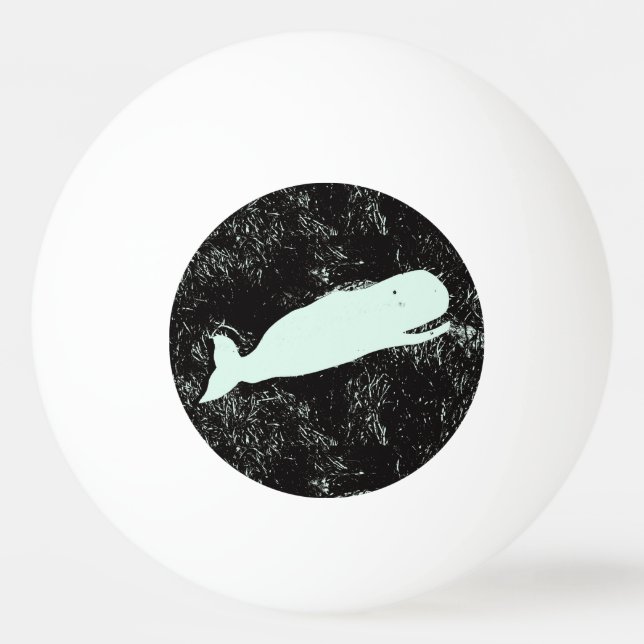 Ping Pong balle de ping-pong de baleine blanche (Devant)
