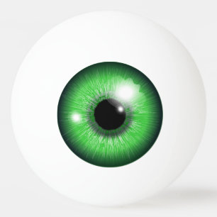 Ping Pong Balle de ping-pong œil vert