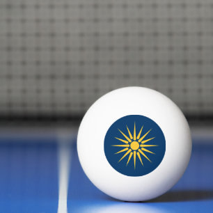 Ping Pong Balle de ping-pong patriotique avec le drapeau de 