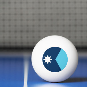 Ping Pong Balle de ping-pong patriotique avec le drapeau du