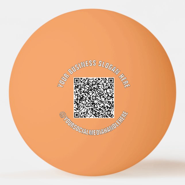 Ping Pong Balle de ping-pong promotionnelle avec QR code per (Devant)