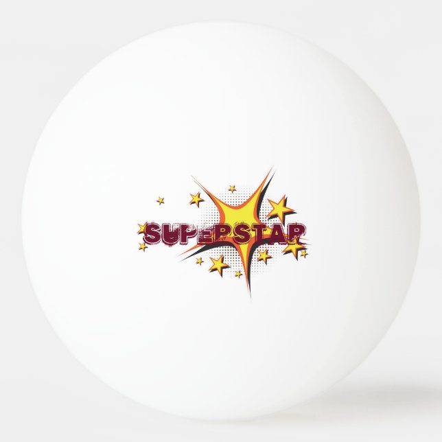 Ping Pong balle de ping-pong Superstar (Devant)