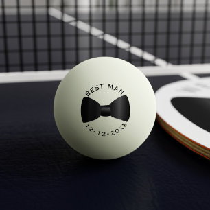 Ping Pong Balle de ping-pong témoin de mariage noeud papillo