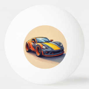 Ping Pong Balle de Tennis de Table en Forme de Voiture de Sp