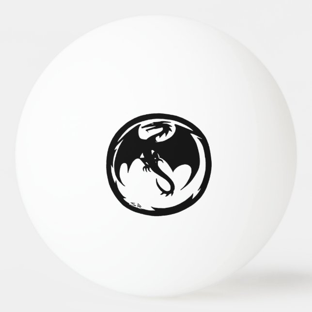 Ping Pong Black Dragon 1 étoile balle de ping-pong (Devant)
