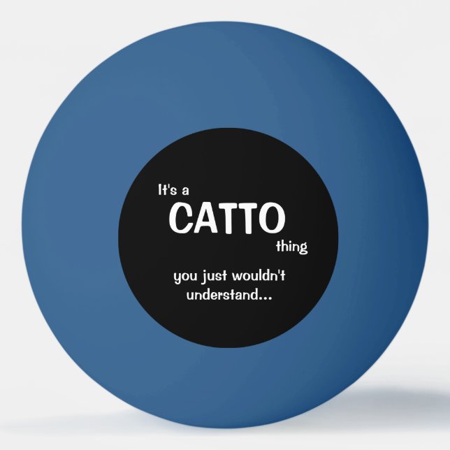 Ping Pong C'est une balle de ping-pong Catto Thing (Devant)