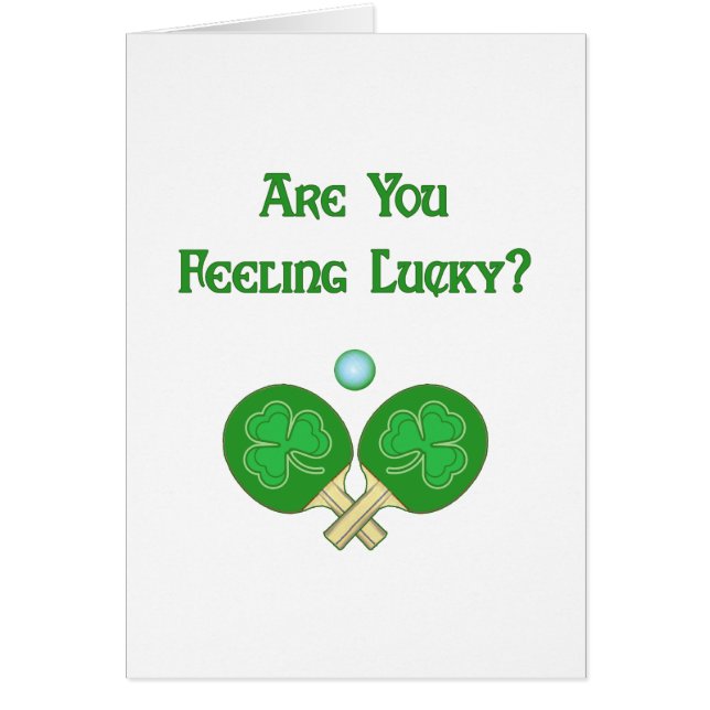 Ping-pong chanceux se sentant (Devant)