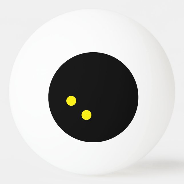 Ping Pong Double balle de ping-pong jaune point (Devant)