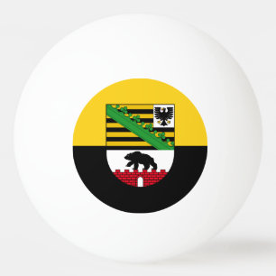 Ping Pong Drapeau de la balle Ping-Pong Saxe-Anhalt