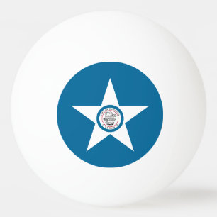 Ping Pong Drapeau de la ville de Houston, Texas Balle de pin