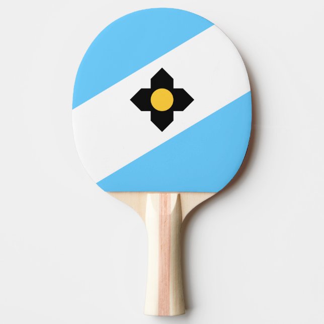 Ping Pong Drapeau de Madison, Wisconsin Raquette de Ping-Pon (Devant)