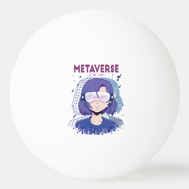 Ping Pong Fille d'anime lunettes de réalité virtuelle balle  (Devant)